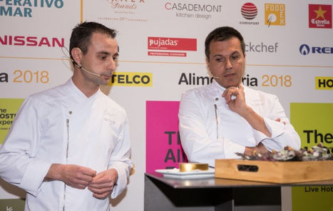 Eduard Xatruch y Oriol Castro durante la presentación.
