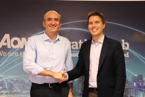 Eduardo Dávila, CEO Aon Iberia y Middle East e Iñaki Berenguer, CEO y Cofundador de CoverWallet.