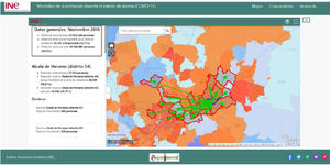 El INE lanza una serie de mapas sobre los patrones de movimiento de la población durante el confinamiento con tecnología de Esri