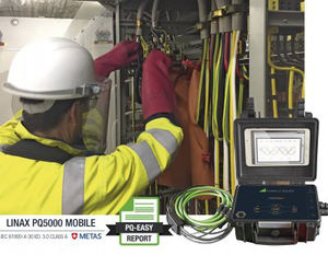 El PQ5000 MOBILE comprueba la calidad y disponibilidad del suministro eléctrico mediante métodos de
evaluación estadística y registros de incidentes.