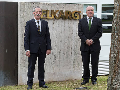 Elkargi - Pío Aguirre (Dr. Gral) y Josu Sánchez (Presidente).