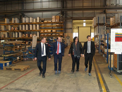 El vicepresidente Ayerdi visita Liebherr Industrias Metálicas