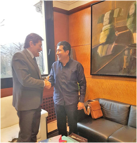 El Embajador de Nicaragua en España sostiene un encuentro con el Presidente del Principado de Asturias