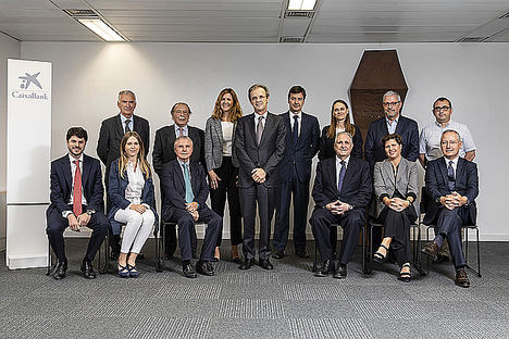 Encuentro del Comité Consultivo de accionistas de CaixaBank con Jordi Gual, presidente de la entidad.
