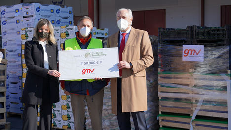 GMV y sus empleados donan 50.000 euros al Banco de Alimentos