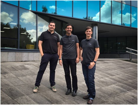 Equipo fundador de CounterCraft, David Barroso (CEO), Fernando Braquehais (Software Architect) y Dan Brett (CMO)