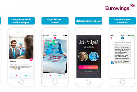 Eurowings, premiada por su campaña de reclutamiento en Tinder