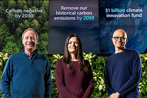 Microsoft anuncia importantes novedades para mejorar la sostenibilidad y hacer negativas sus emisiones de carbono para el año 2030