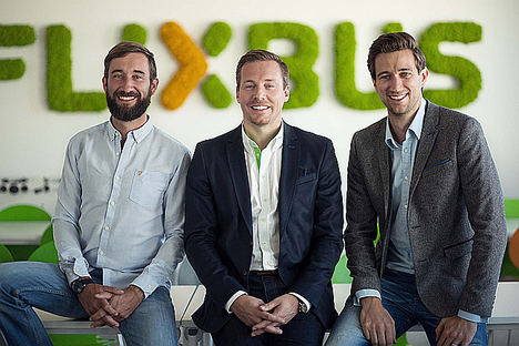 FlixBus fundadores.: D.Krauss, A.Schwämmlein, J.Engert.