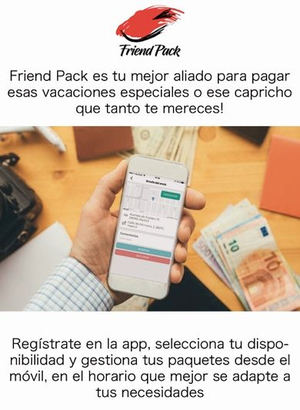 Friend Pack revoluciona paquetería y permite ganar dinero a miles de personas
