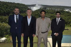 Gabriel Escarrer y el Presidente Mauricio Macri inauguran el Gran Meliá Iguazú, la nueva apuesta de lujo de Meliá en Argentina