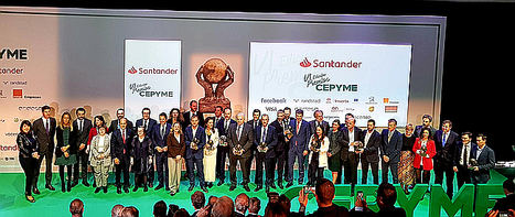 Normadat ganadora en los VI Premios CEPYME en el Auditorio del Banco Santander España