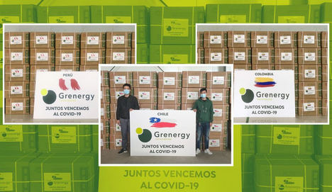 Grenergy dona 400.000 mascarillas para la lucha contra el coronavirus en Latinoamérica