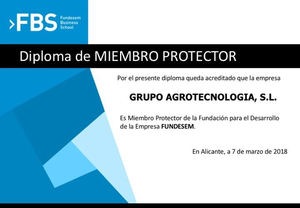 Grupo Agrotecnología nombrado miembro protector de Fundesem