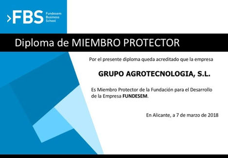 Grupo Agrotecnología nombrado miembro protector de Fundesem