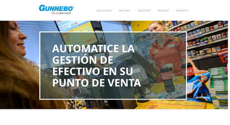 Gunnebo crea una web dedicada a la gestión de efectivo en el punto de venta