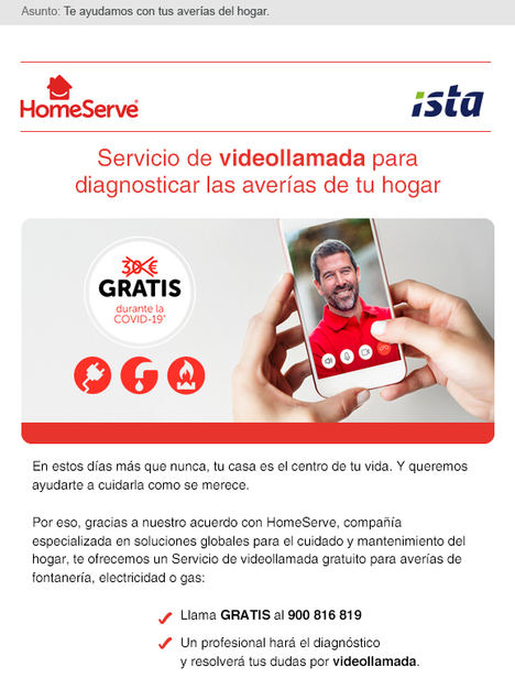 ISTA ofrece un servicio gratuito de diagnóstico y consulta de averías en el hogar mediante videollamada