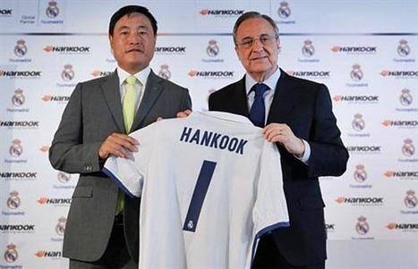 Hankook y el Real Madrid firman en el Bernabéu