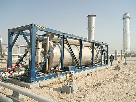Heater planta petrolífera Al-Jahra, Kuwait.