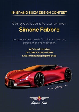 Simone Fabbro es el primer ganador del I Hispano Suiza Design