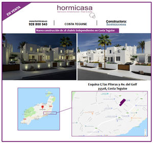 La Inmobiliaria Hormicasa comercializa una nueva promoción de 28 chalets independientes en Costa Teguise