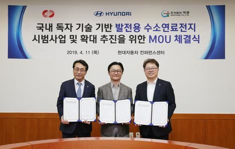 Proyecto piloto de Hyundai para generar electricidad a partir de hidrógeno