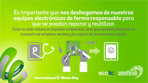 127 organizaciones de 51 países elevan el perfil del problema de los residuos electrónicos