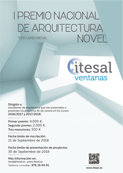 ITESAL convoca el I Premio Nacional de Arquitectura Novel ITESAL VETECO 2018