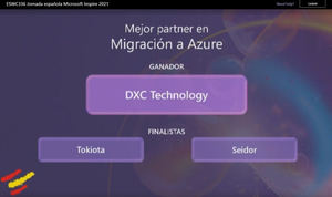 Microsoft nomina a DXC Technology como Mejor Partner de Migración a Azure en INSPIRE 2021