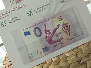 Imprimen un billete de 0€ en homenaje a Quini
