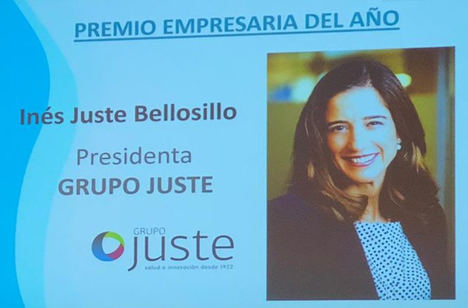 Inés Juste recibe el Premio Empresaria del Año de ASEME