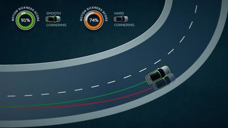 Jaguar Land Rover enseña a los vehículos autónomos a reducir el mareo