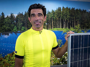 El productor fotovoltaico Jorge Puebla participará en la carrera Non Stop desde Madrid hasta Lisboa en bicicleta