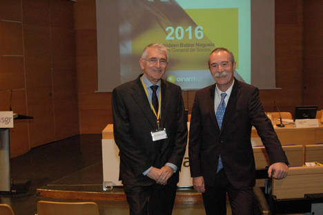José Ignacio Gárate, Presidente de OInarri SGR y Pío Aguirre, Dr. Gral.