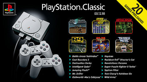 Desvelada la lista completa de juegos para PlayStation® Classic