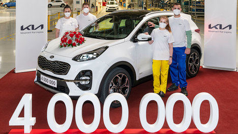 La fábrica europea de Kia alcanza los cuatro millones de unidades