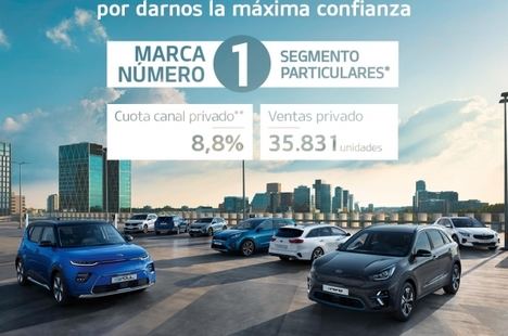 Kia Motors Iberia cierra 2020 como la marca más vendida en el canal de particulares