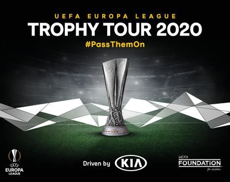 El “Tour del Trofeo de la UEFA Europa League, conducido por Kia” regresa en 2020
