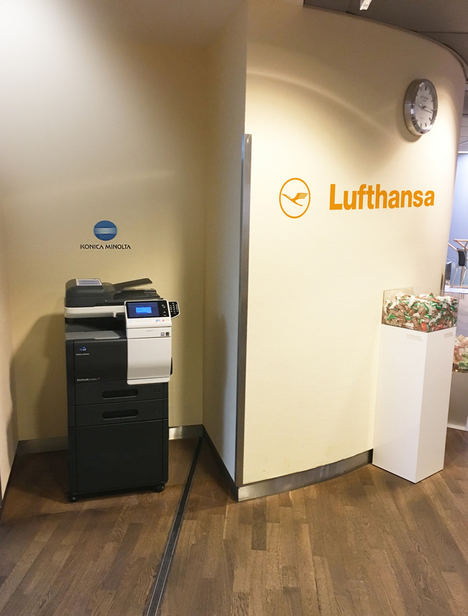 Konica Minolta ofrece soporte al trabajo móvil en las salas VIP de Lufthansa