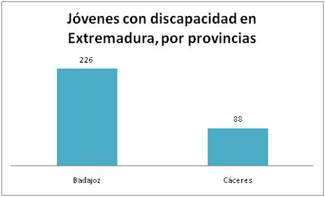 314 millenials con Discapacidad buscan empleo en Extremadura