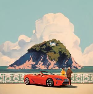 Lexus presenta una colección de postales del LC Cabrio