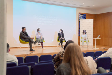 De izda. a dcha.: José Ignacio Martín Blasco, Sara Méndez Gallardo, Laura Serrano y Luz María Sanz Molina-Prados.