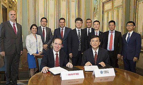 MAPFRE firma un acuerdo de colaboración con China Re para el aseguramiento de infraestructuras dentro de la Nueva Ruta de la Seda que promueve China