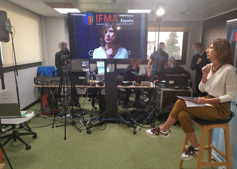 Marta Sevila, Directora de Eventos de IFMA España durante el WORKPLACE SUMMIT.