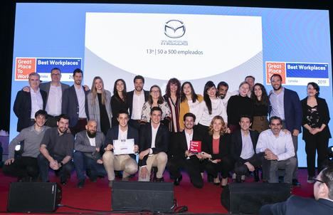 Mazda España, premiada como mejor empresa de automoción para trabajar