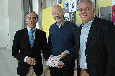 Mikel Garrido (Textia Solutions), Benicio Aguerrea (EIDE) y Sergio Bandinelli (TECNALIA).