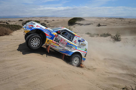 Cristina Gutiérrez y su Mitsubishi Montero hacen historia en el Dakar 2018