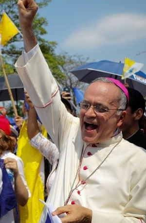 Monseñor Silvio Báez, obispo auxiliar de Managua.