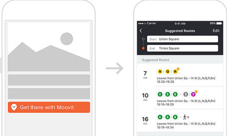 Moovit ofrece a las empresas un planificador de rutas online para llegar a ellas en transporte público