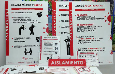 Grupo Industrias Saludes dona más de 7.000 señales a los hospitales valencianos durante la pandemia